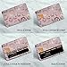 APVDSH Credit Card Skin, Cute Debit Card Skin Sticker, 4Pcs Stylish Slim Anti-Wrinkling Removable Credit Card Sticker for Transportation, Key Light Pink Leopard