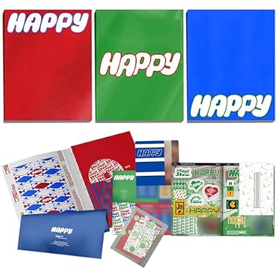 Happy The 1st Mini Album (Random Ver.) Photobook + CD-R + Lyric Poster + Sticker Note + Scratch Card + 2 Extra Photocards Official K-POP Sealed Album
