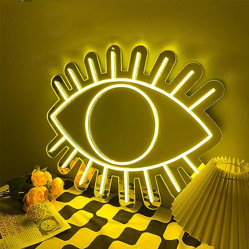 Ulalaza Miroir Acrylique LED néon en Forme de cœur/Chat/Lettre/ondulé, Miroir de sorcière, décoration Murale décoration de la Chambre à Coucher, de la...