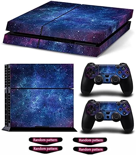 Decal Skin for Ps4, Whole Body Vinyl Sticker Cover for PlayStation 4 Console and Controller (Include 4pcs Light Bar Stickers) (PS4, Blue Sky)