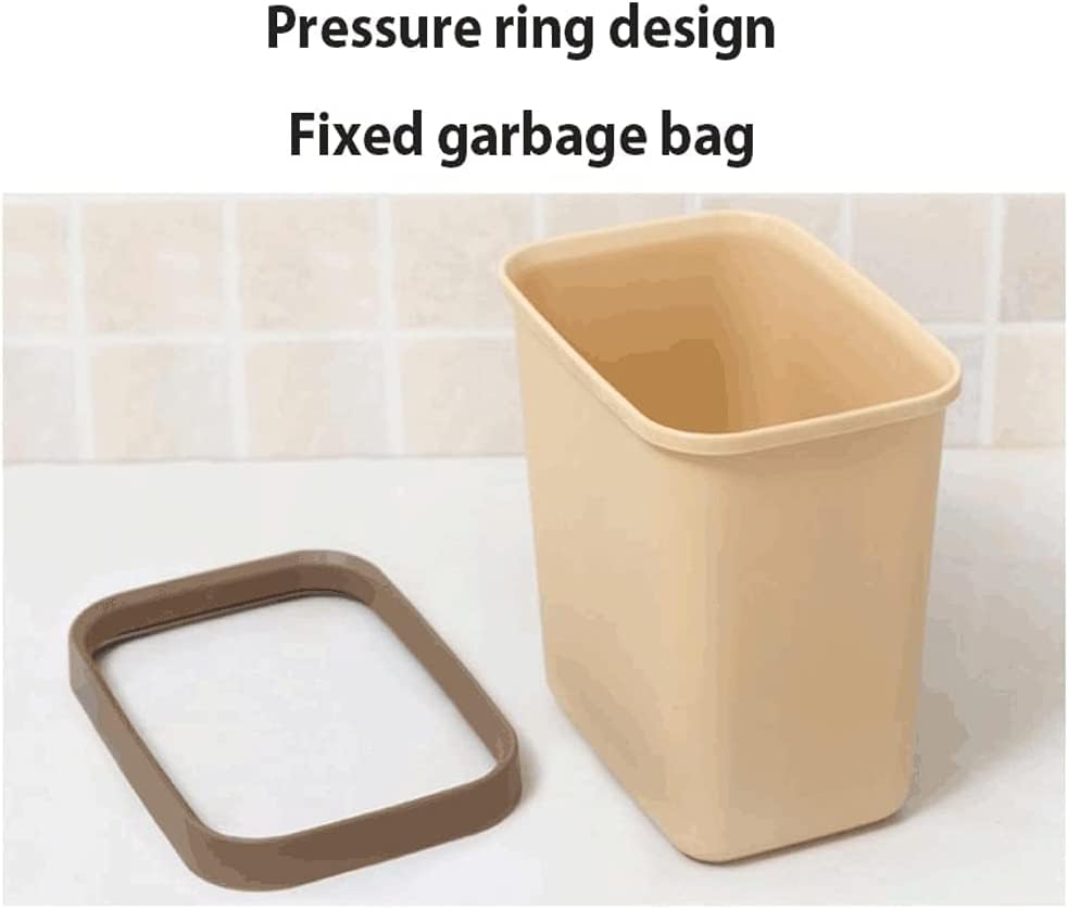 Miniatura 4 de DHAEY Botes de basura para cocina, mini papelera para coche, oficina, cocina, papelera de plástico para mesa auxiliarescritoriomesa, 3 colores para