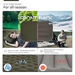 MARCHWAY Inflatable Camping Pillow with Soft Foam Top & TPU Air Bladder, Dual-Sided Support for All-Season, Lightweight Compact Travel Pillow for Hiking, Backpacking, Airplane, Car (Green) - Image 5