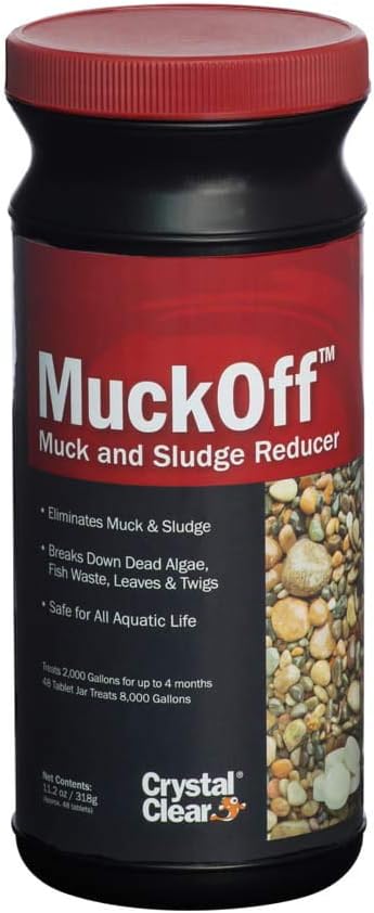 Crystal Clear MuckOff - Muck & Sludge Reducer - 48 Tablets - Treats 2,000 Gallons for Up to 4 Months: Industrial & Scientific