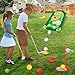 Letapapa Toddler Golf Set, Golf Clubs Length Adjustable with Mat & Golf Cornhole, Upgraded Kids Golf Clubs with 8 Balls, Indoor & Outdoor Sports Toys Birthday Gifts for 3 4 5 6 Years Old Boys Girls