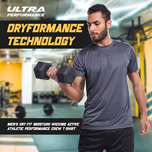 Ultra Performance Dry Fit T Shirts For Men 5 Pack Moisture Wicking Tee Shirts #TOP1