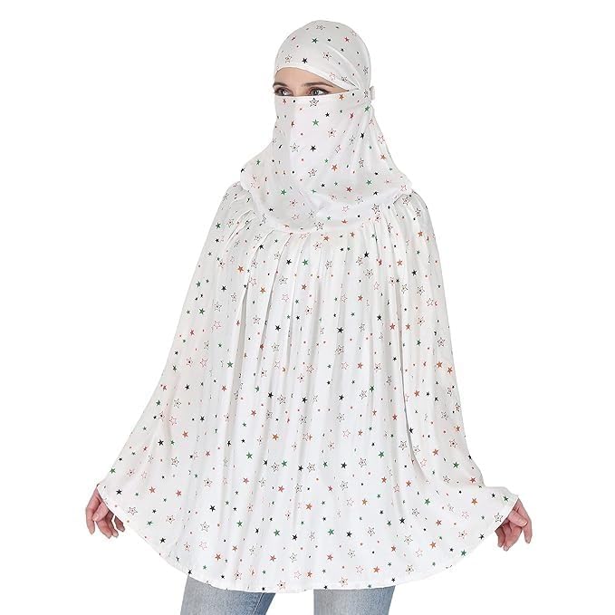 Pure Cotton Female Long Scarf Cum Mask With Sun Protection Cover Face Mask Scarves Stylish Universal Size Usable Dupatto Vehicle Driver Sunlight Uv Protection For Girls & Women(White Feather)-image-48