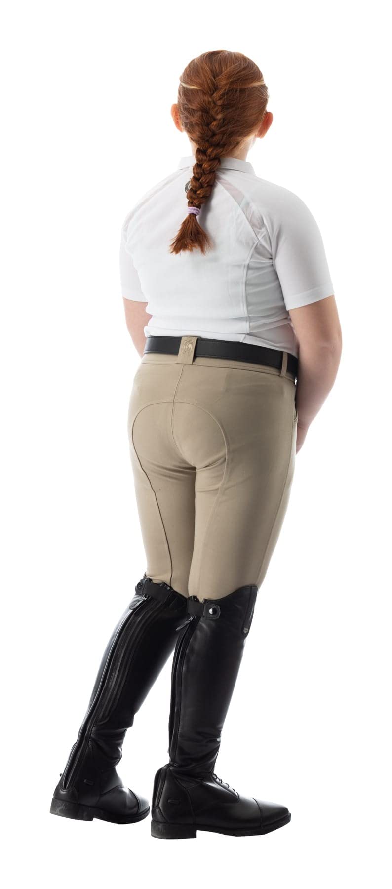 Equinavia Greta Kids Premium - Pantalones de equitación para niños | Pantalones de silicona con parche en la rodilla