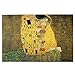Airmark Rompecabezas de 1000 Piezas,Rompecabezas de imágenes,Gustav Klimt El Beso de Alta resolución,Juguetes Puzzle for Adultos niños Interesante Juego Juguete Decoración para El Hogar