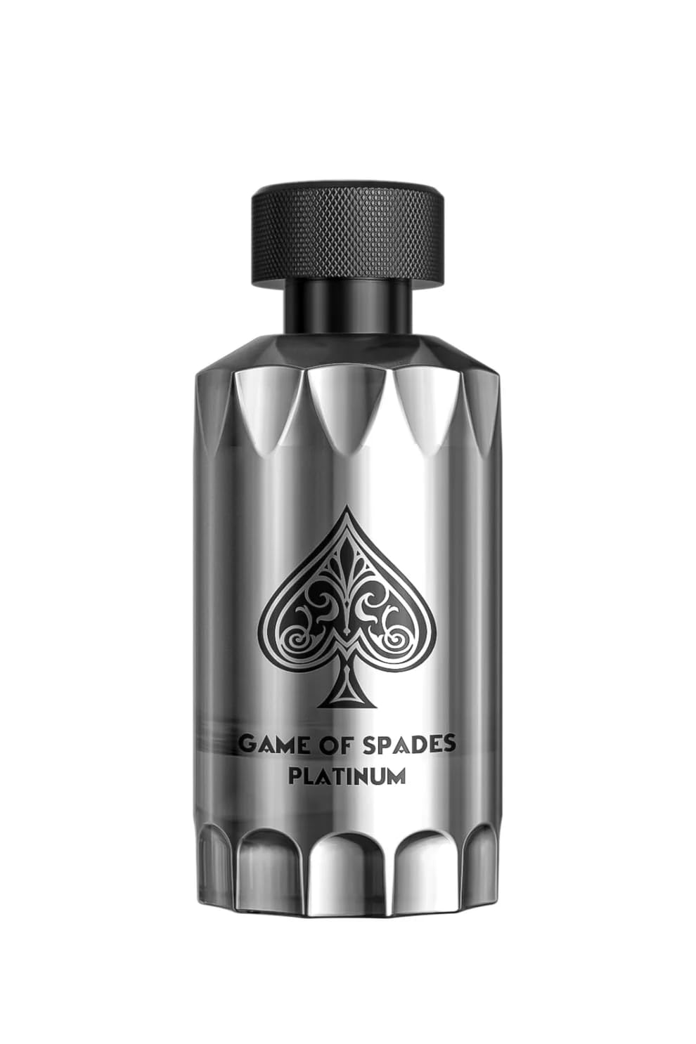 Game of Spades Platinum Parfum Spray | 3.4 oz (100ml) | Musk, Amber, Oud, Powder, Warm, Spice Scent | Long Lasting Fragrance for Men and Women (Unisex)