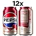 Pepsi Cola Soda Pop, Wild Cherry & Cream, 12 fl oz Cans (12 Pack)