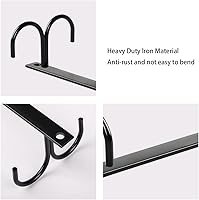 Vista 3 de 2 soportes para tazas debajo del gabinete, ganchos para tazas de café, 8 piezas de organizador de secado de tazas de cocina, estantes para colgar