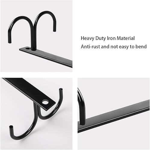 Miniatura 3 de 2 soportes para tazas debajo del gabinete, ganchos para tazas de café, 8 piezas de organizador de secado de tazas de cocina, estantes para colgar