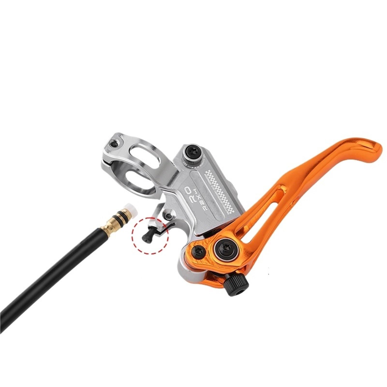 Generisch Kompatibel mit der hydraulischen 4-Kolben-Scheibenbremse IIIPRO R2X4, 880/1700 mm Geteilte Ölscheibe for AM DH MTB-Mountainbikes,Teile