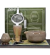 DGYB 7 Pcs Matcha Whisk Set, 15 OZ Cute Matcha Bowl with Spout, Matcha Set Whisk and Bowl, Matcha...
