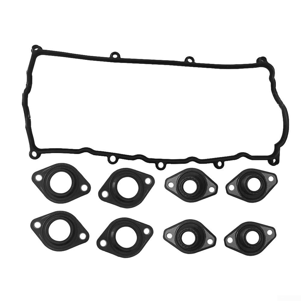Kit de juntas de tapa de válvula de cilindro, 9 sellos de goma con OE 5607490 97305715, reemplazo directo para Opel Astra G/H 1.7 motores CDTi