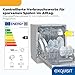 Exquisit Tischgeschirrspüler | 8 Maßgedecke, Energieklasse D, 49 dB Geräusch | 7 Programme, Extra-Trocknung, Selbstreinigung, Startzeitverzögerung, Door Open, Innenbeleuchtung | GSP5508-030D silber