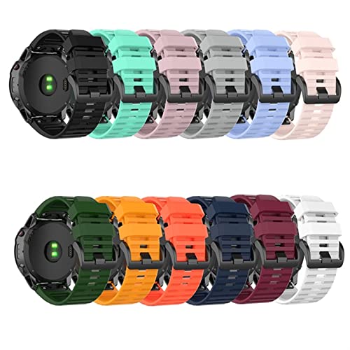 Correa de silicona de 22mm compatible con Garmin Fenix 6 Pro Easyfit 3