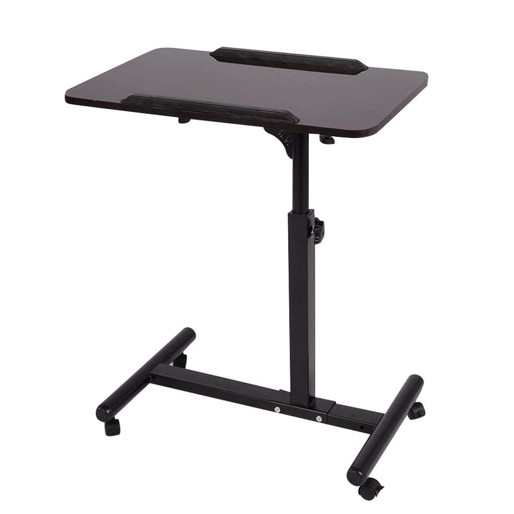 Buy Qwork Overbed Table Laptop Desk Cart Hospital Bed Desk Swivel Table