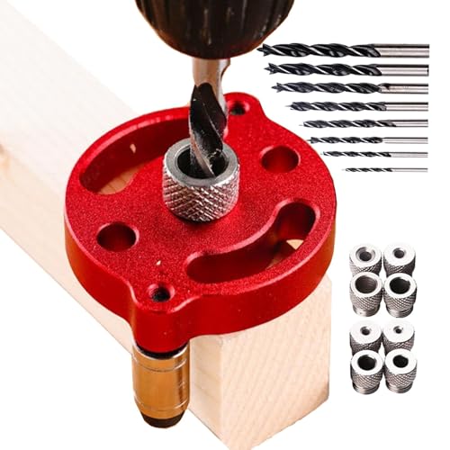Gabarit de perçage précis en aluminium avec guide réglable pour le bois - 2