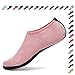CIOR 3rd Upgraded Version Durable Sole Barefoot Water Skin Shoes Aqua Socks For Beach Pool Sand Swim Surf Yoga Water Aerobics,shs03,Lt.pink,L