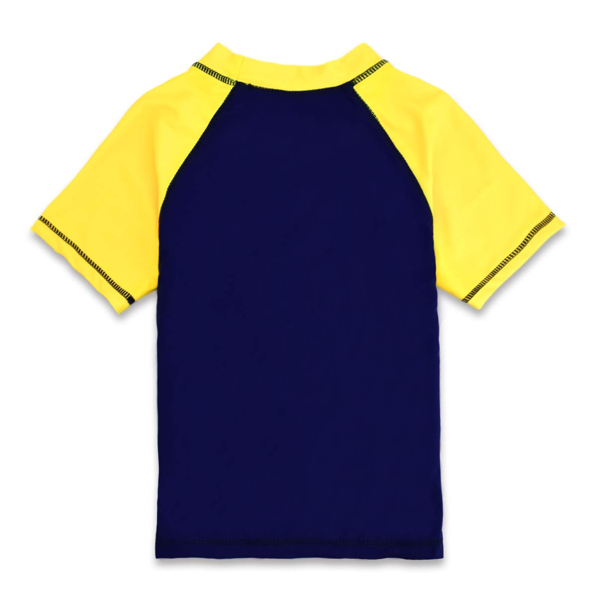 Boys' Short Sleeve UPF 50+ Sun Protective Rashguard Swim Shirt 2T