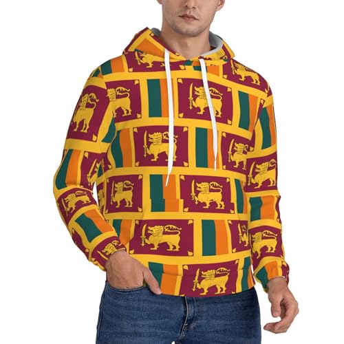 Sweat à capuche Sri Lanka homme pull manches longues casual