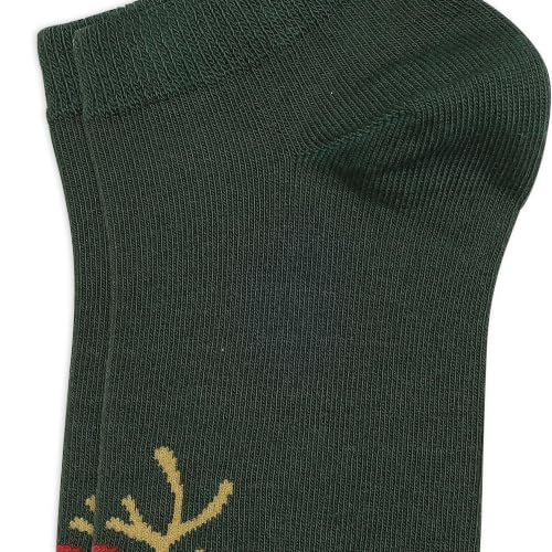 Image of Mint & Oak Low Cut Ankle Women Socks, Christmas Gift Quirky Socks For Friends, Cute Funky Socks, Christmas Secret Santa Gifts For Women