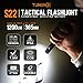 TUNENGE S22 1200 Lumens EDC Tactical Flashlight, Rechargeable 2AA Pen Light with COB Side Light & 365nm UV, 11 Modes, Magnetic Tail, Dual Switch for Camping,Home, Emergency