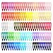 120 pack 2 Inch Hair Clips 40 Assorted Colors Snap Hair Clips Hair Barrettes Snap Barrettes for Girls Kids Women