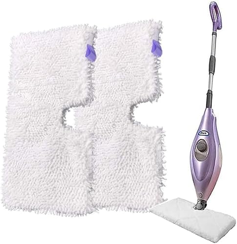 Almohadilla de fregona de vapor, 2 almohadillas de microfibra suave, almohadillas de repuesto para trapeador de vapor, almohadillas de limpieza,