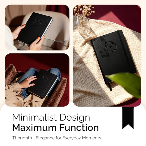 Image of Black Daily Planner 2021-2022 by Panda Planner - Organizer Planner for Goals, Gratitude & Focus - Weekly & Monthly Agenda Sections - Undated 90 Day Planner