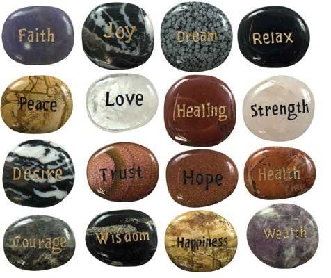 TGS Gems STONE - POSITIVE WORDS (PK 25)