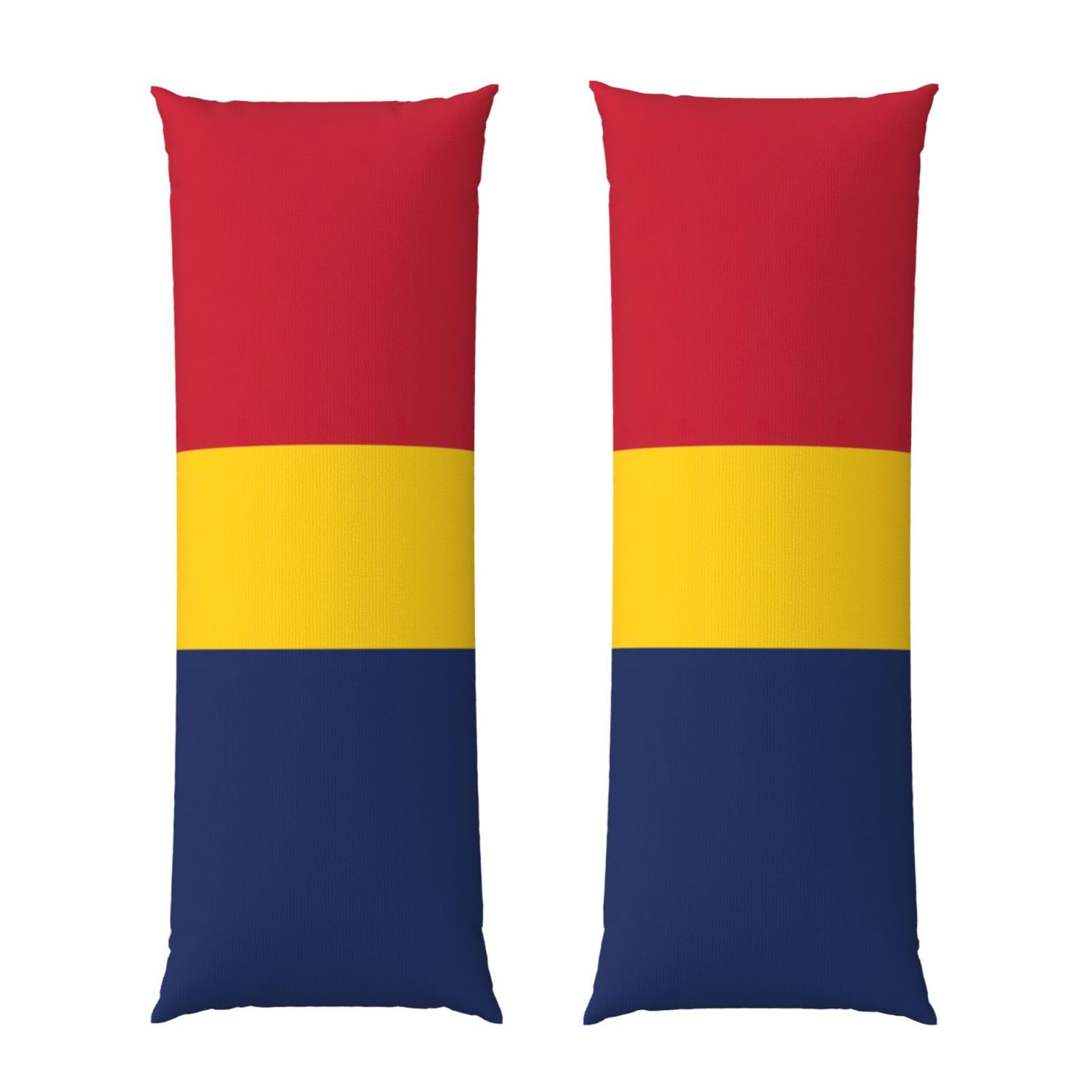 Housse de coussin drapeau Tchad respirante avec textile ultra doux