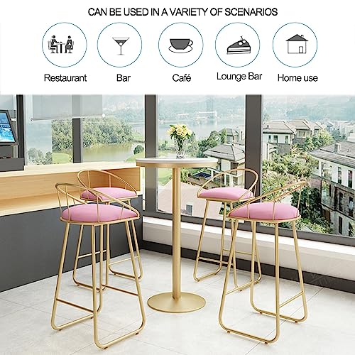 Table de bar ronde moderne JATIBOSH cuisine mange debout plateau marbre - 7
