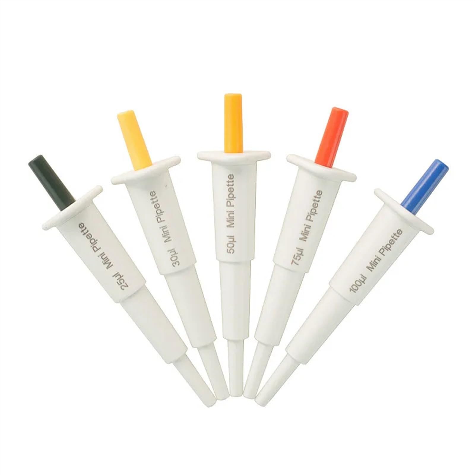 Equipo de Laboratorio Mini pipeta Manual de un Solo Canal, micropipeta de Volumen Fijo, Muestra dispensadora apuntadora, 10ul/25ul/30ul/50ul/75ul/100ul (Size : 50 ul)
