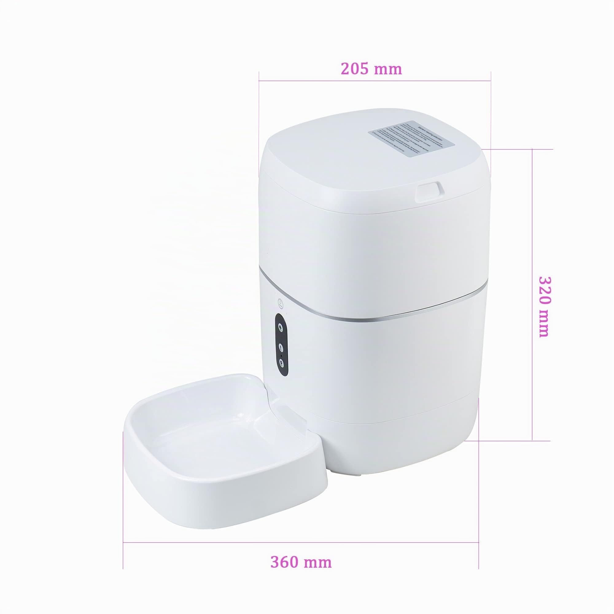 Mangeoire Intelligente PNI MyPet PT033PF pour Animaux de Compagnie, WiFi, 3 litres, programmable Depuis l'application dédiée Tuya Smart