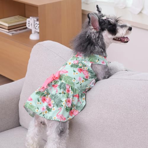 Image of CuteBone Dog Mesh Dress Puppy Sundress Pet Outfit Summer Fashion for Small Dogs Girl Cat Clothes