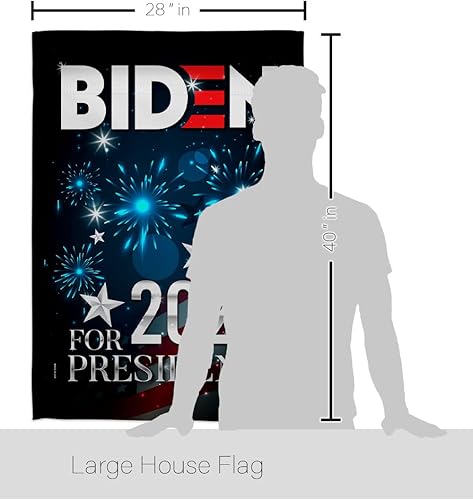 Miniatura 2 de Bandera de Biden Harris con bandera de la casa del presidente de la bandera patriótica, partido de té republicano demócrata de Estados Unidos,