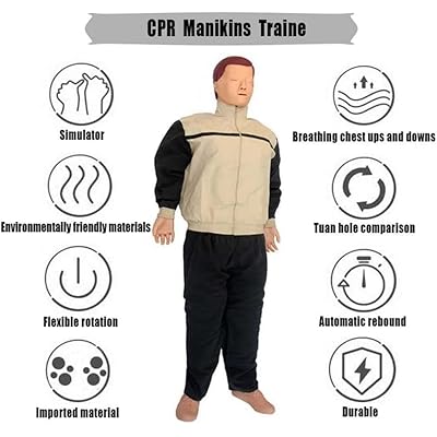 Cardiopulmonary Resuscitation Simulator Adult CPR Training Manikin Full Body First Aid Resuscitation Dummy With Cpr Monitor For Nursing Medical Teaching - View #2