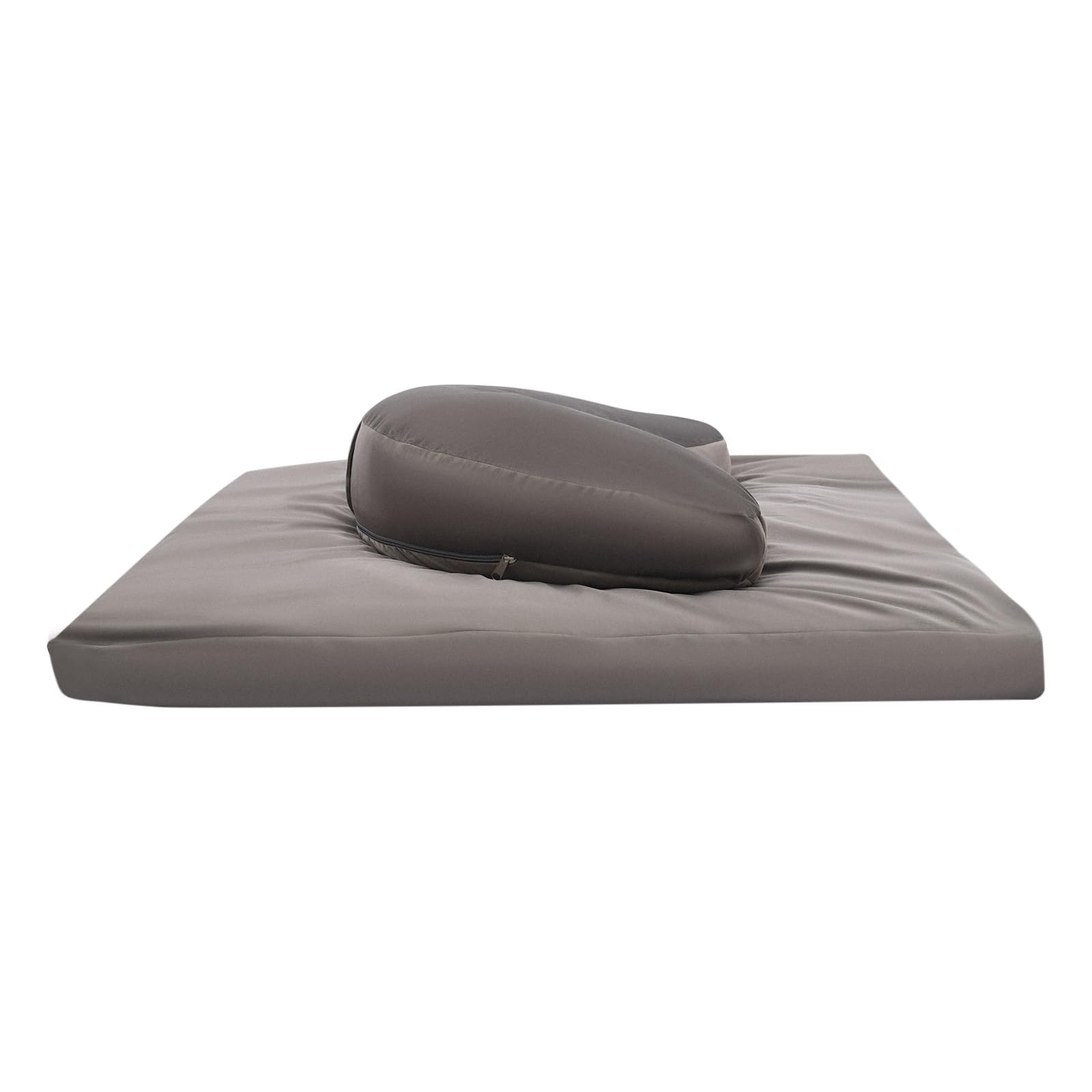 Cojín gris de meditación, cojín de meditación en el hogar, juego de cojines de meditación, para dormitorio, salón, balcones, salas de yoga 80 x 80 x 8 cm