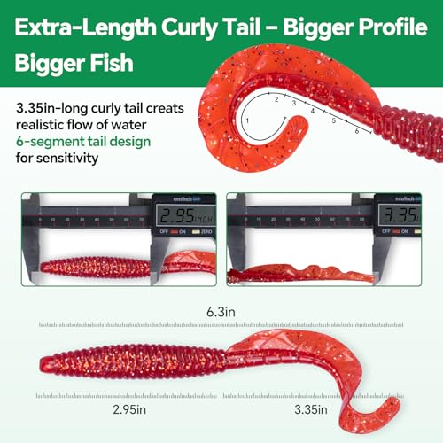Image of Clearance Bionics-Designed Durable Soft Plastic Fishing Lures Kit with Bonus Accessories, 3 /4 /5 /6 Inch, 9-Type Lifelike Swimbaits in One Gear Set Included Tackle Box for Bass