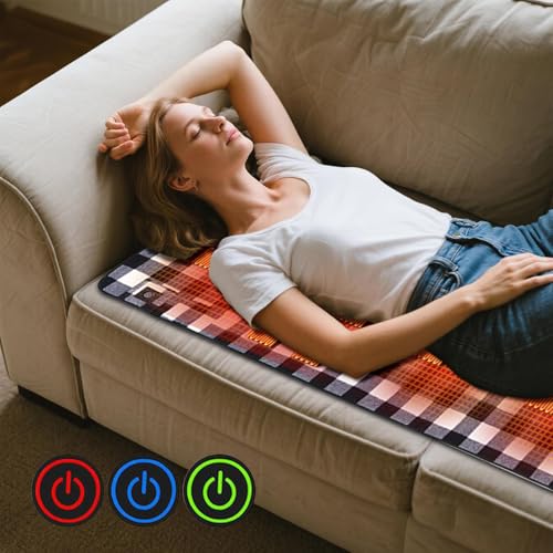 Sac de couchage chauffant pliable avec couverture réglable à 3 vitesses pour camping