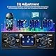 NHOPEEW 1-DIN-Autoradio mit 2,7-Zoll-Touchscreen-Display – MP3-Radio-Unterstützung, Freisprecheinrichtung, ISO-Schnittstelle, EQ, FM, Bluetooth, bunte Lichter – AUX, USB-Anschluss, Typ-C-Ladeanschluss