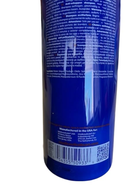 Miniatura 3 de Therapro MEDIceuticals X-FOLATE Champú de tratamiento persistente para la caspa y la PSORIASIS, dermatitis seborreica (con peine de acero SIeekshop)