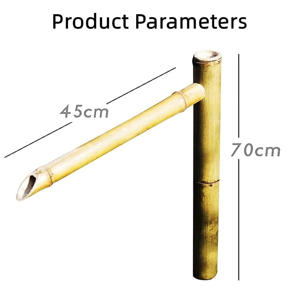 Fontana d'acqua in bambù, kit per laghetto da giardino giapponese, con pompa, pannello solare da 6 W, filtro dell'acqua, tubo dell'acqua da 2 m per patio, interni/esterni