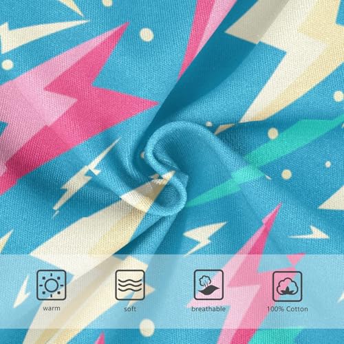 KLL Vintages Lightning Bolts Little Boys Soft Boxer Briefs Breathable Children Panties3