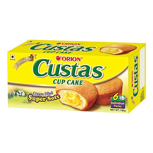 Image of ORION Premium Custas Cupcake - Imported Korean Snack, 138g
