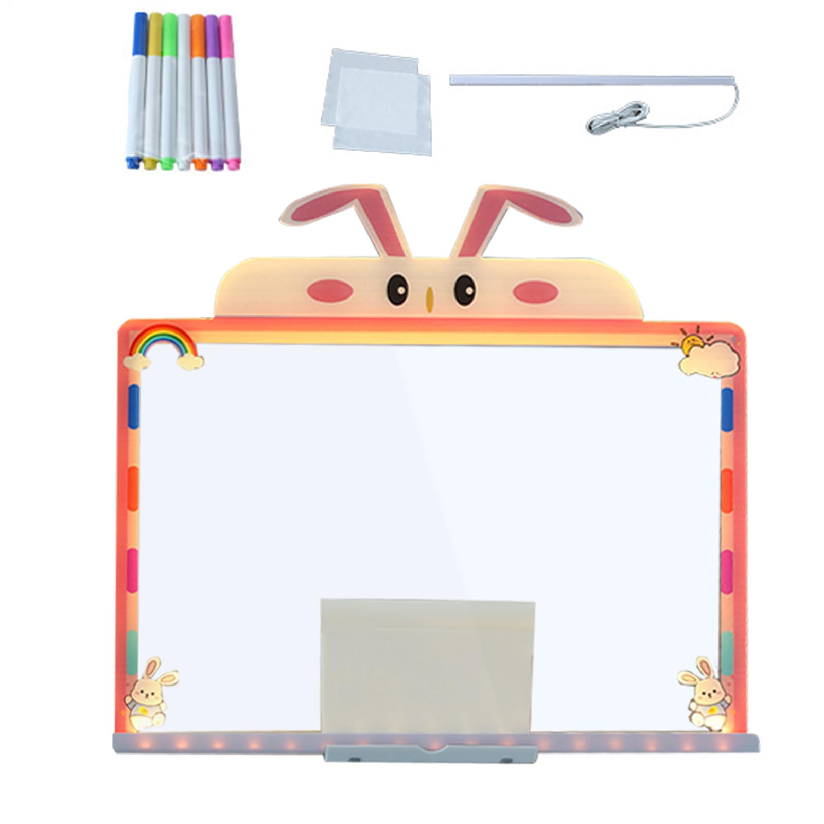 Kids LED Drawing Board | Glow Doodle Tablet for Kids,Children Glow Doodle Tablet | for Birthday Party Gathering School Classroom Nursery Kindergarten Travel