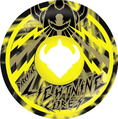 Roue de skateboard 53 mm Darkstar noyau Lightning jaune et noir