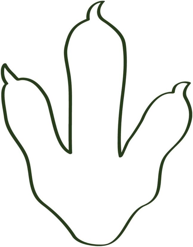 Pack of 3 Dinosaur Footprint Stencils Made from 4 Ply Mat Board 16x20x 11x14, 8x10